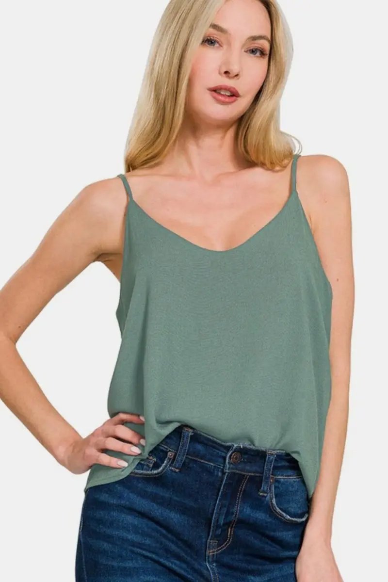 Zenana Layered Cami Women&amp;#39;s Everyday Tank Top Soft &amp;amp; Comfy